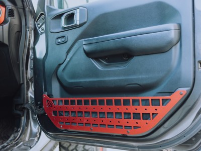 AAL JL/JT Molle Door Panel in Red Powder Coat