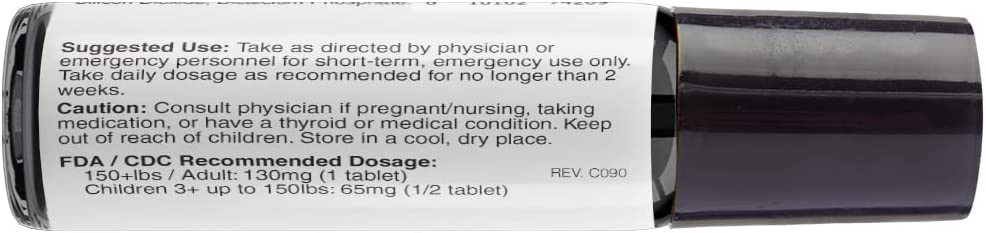 Nutri™ Potassium Iodide Tablets 130 mg - Adult Travel Size 14 Tablets - Image 3
