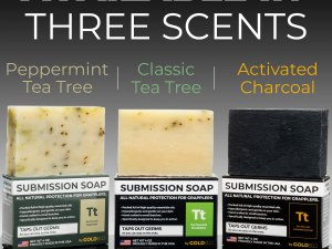 Gold BJJ's Three Tea Tree Submission Soap Scents