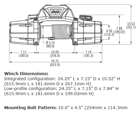 Warn American Made Winch Zeon 10-S