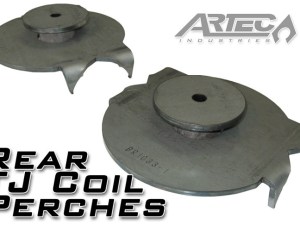 Jeep TJ Rear Coil Perches And Retainers 97-06 Wrangler TJ Pair 3.5 Inch Axle Tube Diameter Artec Industries