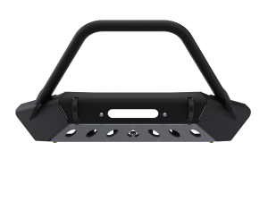 07-Up Jeep Wranger/Gladiator High Clearance Front Bumper With Hoop Raw Steel