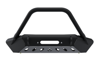 07-Up Jeep Wranger/Gladiator High Clearance Front Bumper With Hoop Raw Steel