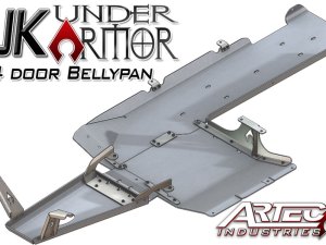 JK Under Armor 4 Door Bellypan Kit 07-11 Wrangler JK Unlimited Artec Industries