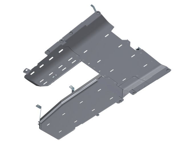 JLU T-Case/Fuel Skid/ DPF Only - 4 Door 3.0L Diesel Aluminum Artec Industries - Image 3
