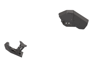 07-Up Jeep Wranger/Gladiator High Clearance Rear Bumper Corner Pods Boatside Cut Raw Steel