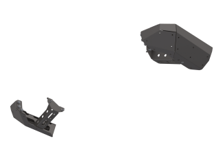 07-Up Jeep Wranger/Gladiator High Clearance Rear Bumper Corner Pods Boatside Cut Powdercoat Steel