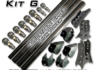 Easy 3 Link Kit G Adjustable Upper link No Tubing Outside Frame Offset Front Driver Rear Passenger Artec Industries