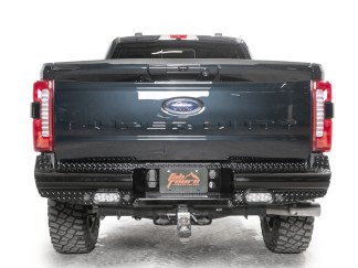 Ford Super Duty F250-F350 Black Steel Rear Bumper