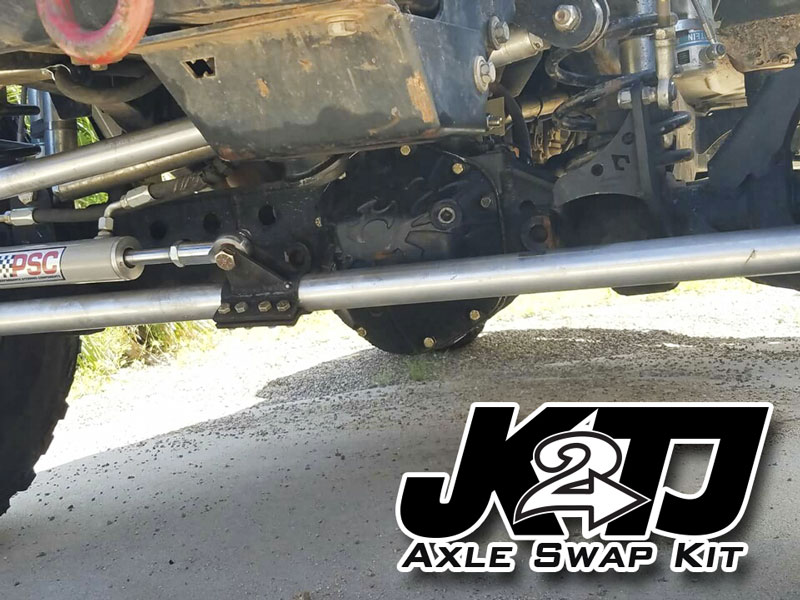 JK2TJ Front Axle Swap Kit Dana 44 Rubicon LCA Brackets W/CAM Slot Artec Industries - Image 4