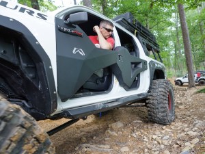 TRAIL DOORS; 2 STAGE MATTE BLACK PO