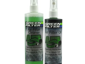 Air Filter Cleaner - 12 oz Pump Bottle Cleaner - 8 oz Pump Bottle Oil - Green Filters - Kit