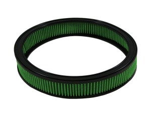 Air Filter Element - Round - 14 in Diameter - 2.31 in Tall - Reusable Cotton - Green - Ford Granada 1982-85 - Each