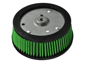 Air Filter Element - Conical - Reusable Cotton - Green - Various Harley-Davidson Applications - Each