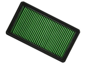 Air Filter Element - Panel - Reusable Cotton - Green - Various Ford / Lincoln / Mercury / Mazda Applications - Each