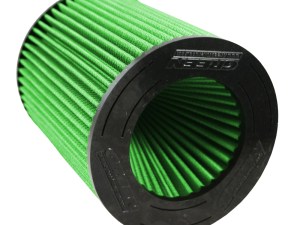 Air Filter Element - Clamp-On - Round - Reusable Cotton - Green - Various Ford / Lincoln / Volvo Applications - Each