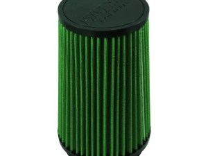 Air Filter Element - Clamp-On - Conical - 5.5 in Diameter Base - 4.75 in Diameter Top - 8.38 in Tall - 4.5 in Flange - Reusable Cotton - Green - Universal - Each