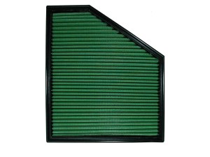 Air Filter Element - Panel - Reusable Cotton - Green - Chevy Camaro 2016-22 - Each
