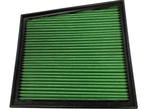 Air Filter Element - Panel - Reusable Cotton - Green - GM Fullsize Truck 2017-19 - Each