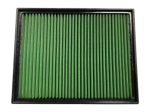 Air Filter Element - Panel - Reusable Cotton - Green - Ford Midsize Truck 2015-22 - Each