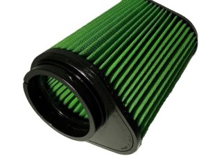 Air Filter Element - Conical - OE Replacement - Reusable Cotton - Green - Dodge Challenger 2017-23 - Each