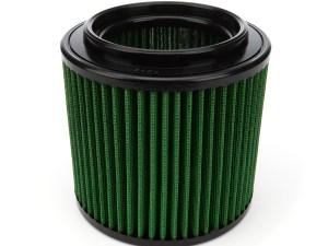 Air Filter Element - Round - 6.5 in Diameter - 6.25 in Tall - Reusable Cotton - Green - Universal - Each